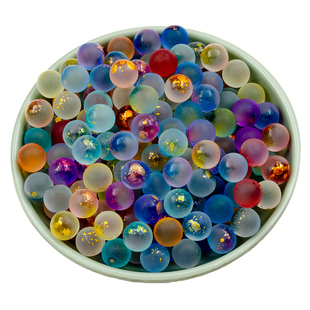 6mm/ 8mm无孔光珠50颗光面圆珠玻璃水晶散珠diy古风发簪头饰材料