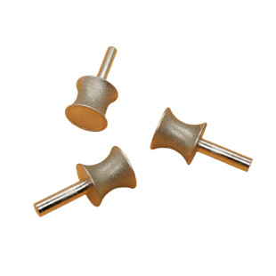 金刚石玻璃磨轮圆边戒指手镯玉石打磨器头砂轮凹型修瓷砖专用工具