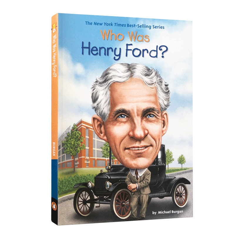 预售英文原版 亨利·福特是谁? Who Was Henry Ford? Who Was/Is系列名人传记系列章节桥梁书中小学生英语课外阅读读物正版进口书