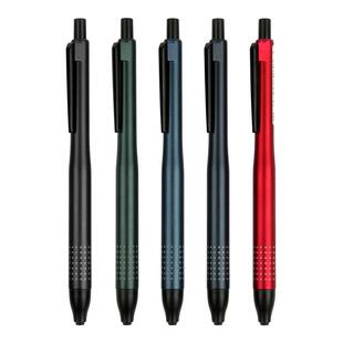 天卓重感波点按动中性笔ST精细笔头0.5黑红时尚粗细笔杆防滑金属漆特色握感动感美观学生礼盒装奖品金属笔夹