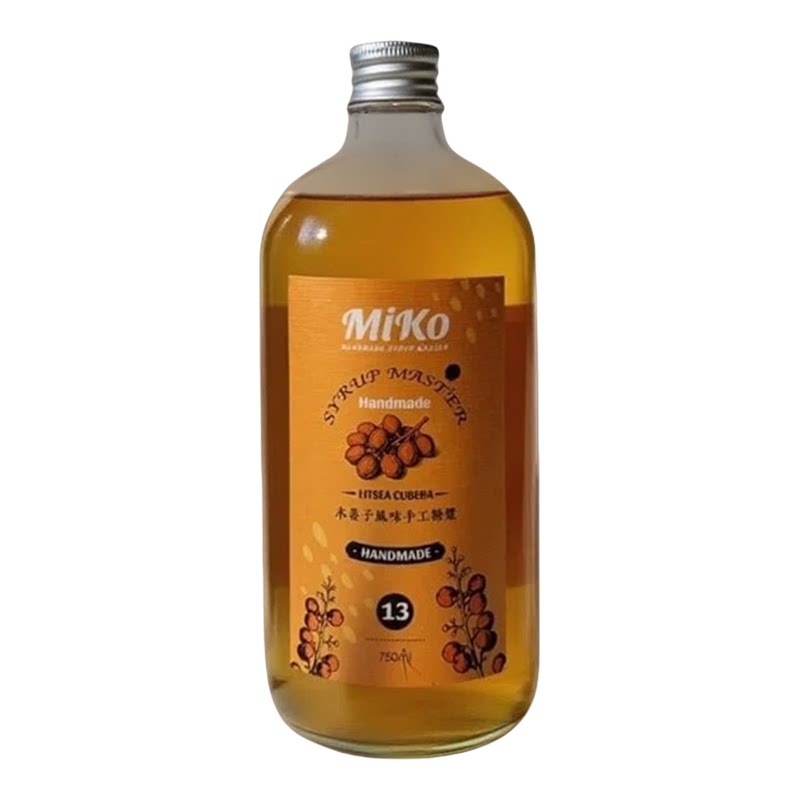 Miko木姜子风味糖浆咖啡鸡尾酒调酒糖浆咖啡糖浆奶茶饮品蜂蜜糖浆