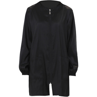 长袖理发店围裙理发师剪发工作服发廊烫染发焗油罩衣透气不沾发