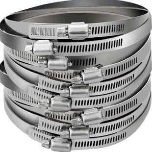 304不锈钢卡箍喉箍抱箍快装煤气管卡扣强力活箍管夹管卡固定卡子