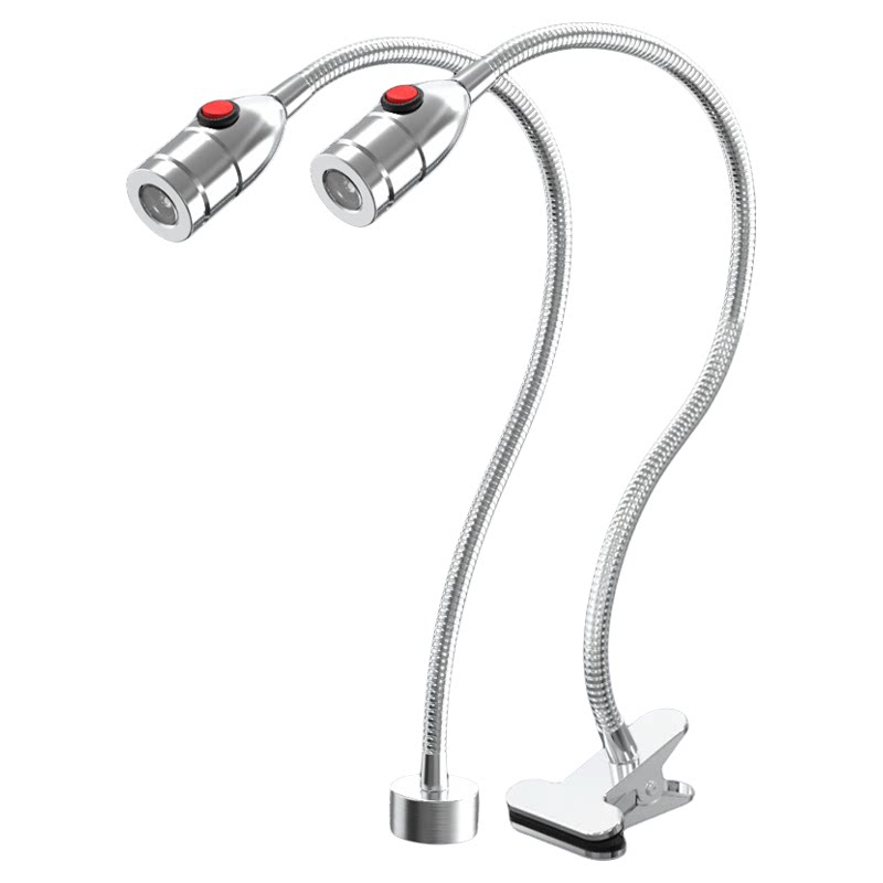 led激光焊接机12V-24V蓝光机床工作灯打标机设备补光万向软管射灯