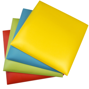 心理宣泄室学校单位咨询击打防撞加厚PU皮彩色背景宣泄软包墙地垫