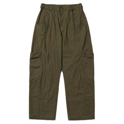 弯刀长裤洗水TIRES多口袋阔腿裤