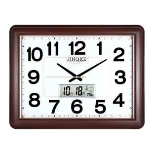 大钟表挂钟轻奢时钟挂墙现代北欧简约大气挂表客厅家用时尚石英钟