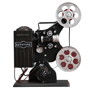 复古老式电影放映机怀旧照相机模型摄影投影机服装店橱窗道具摆件