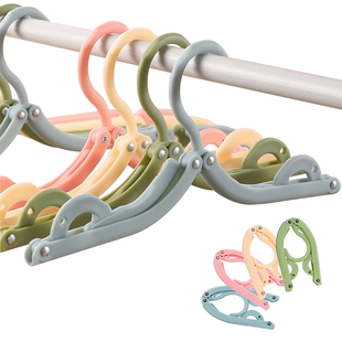 折叠衣架便携出差酒店新款五孔旅行衣架一次性多功能学生宿舍晾晒