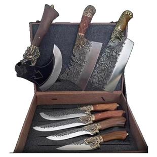 WOLK WOOK龙泉宝刀七件套纯手工锻打精美外观