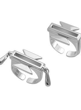 新款荆棘水滴戒指情侣原创设计