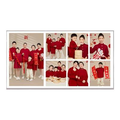 全家福相框水晶无边框不褪色