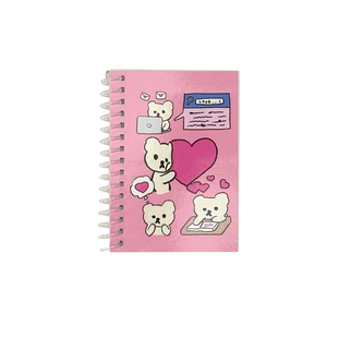 韩国Mazzzzy可爱小熊线圈本工作学生便携笔记本记事本口袋日记本