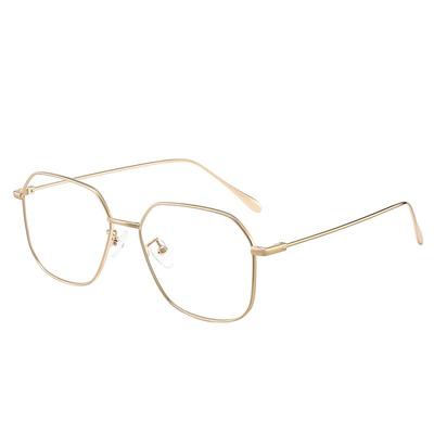 全钛眼镜框女可配近视有度数镜片