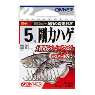 日本进口OWNER欧娜鱼钩刚力剥皮牛钩海船钓钩皮匠鱼扒皮狼马面钩