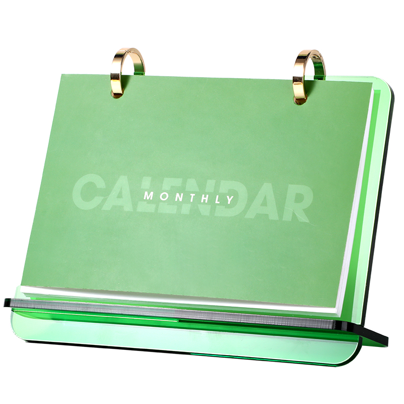 卡杰2026年台历可定制日历本活动月历亚克力万年历计划表考研中高考倒计时提醒牌创意办公室桌面摆件印logo