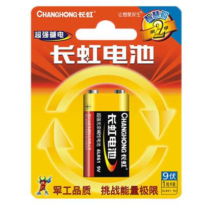 长虹万用表烟雾报警电池9V碱性