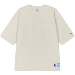 Champion冠军短袖T恤男夏季新款运动风纯棉圆领刺绣上衣宽松潮