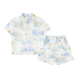 Nest Designs儿童家居服男女宝宝居家睡衣套装短袖短裤上衣裤子