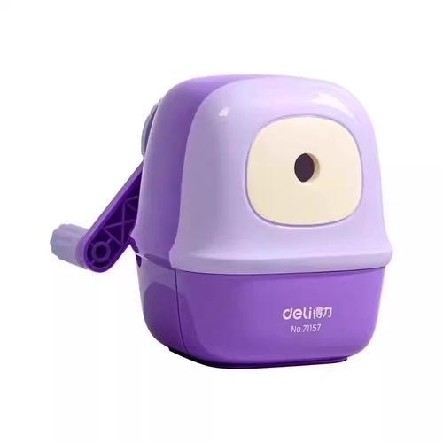 得力卷笔刀小学生专用手摇式小型自动进铅削笔机转笔刀铅笔刀大口径儿童卷笔器铅笔削笔刀手动幼儿园削笔器