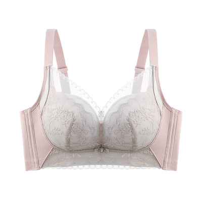 内衣女粉底液隐形上托小胸聚拢显大收副乳防下垂调整型滑滑文胸罩