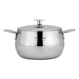 chockmen卓德铭18/10不锈钢钢盖小奶锅四叶草辅食锅10cm迷你炖盅