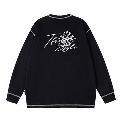 TFOUR卫衣刺绣美式休闲打底衫