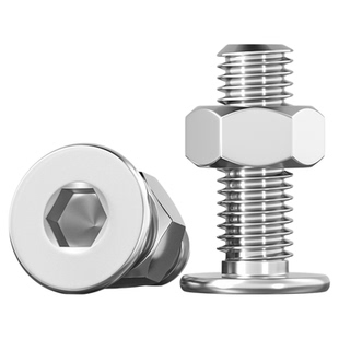304不锈钢CM超薄平头内六角螺丝螺母套装螺栓大扁平头螺丝钉M2-M8