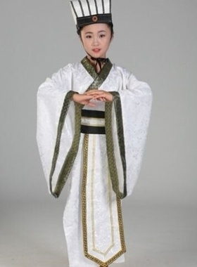 新年诸葛亮服装儿童古装服装男童古装汉服三国演义影视古装舞台演