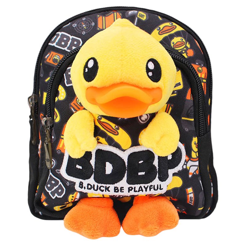 B.Duck小黄鸭宝宝毛绒公仔双肩包