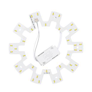 LED圆形齿轮改造板12W18W24W三色变光白光吸顶灯替换灯芯卧室餐厅