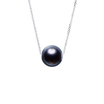 阮仕海水黑珍珠吊坠高亮泽