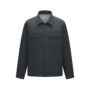 GIOVANNI VALENTINO高端行政夹克男士春季商务休闲翻领短款外套