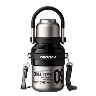 陶瓷保温杯大容量不锈钢水杯男生新款2025高颜值杯子外出便携水壶