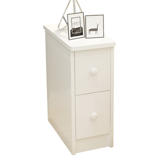 2025303540新款cm整装迷你床头柜小户型超窄带锁储物白色圆角定制