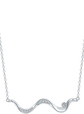 周六福S925银项链女时尚