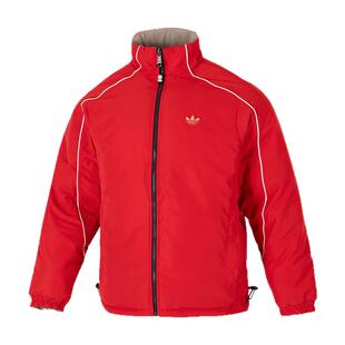 阿迪达斯三叶草男装新年款双面穿运动棉服防风立领夹克外套KA0822