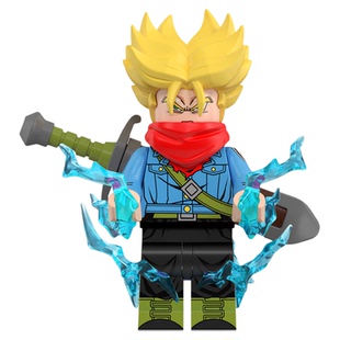 中国积木动漫七龙珠特兰克斯孙悟饭亚德拉特悟空拼插积木人仔玩具