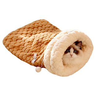 暖喵洞穴~猫窝封闭式冬季保暖安全感幼猫咪睡袋冬天睡觉宠物用品