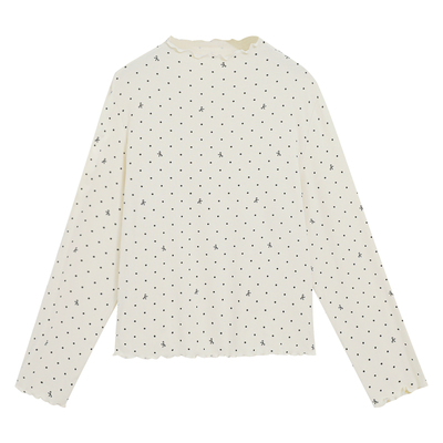 2025新款超好看漂亮内搭上衣女秋冬大码胖mm显瘦半高领波点打底衫