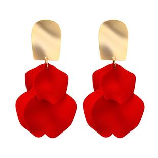 夸张耳环女网红长款时尚气质无耳洞大耳坠欧美2021新款潮耳饰