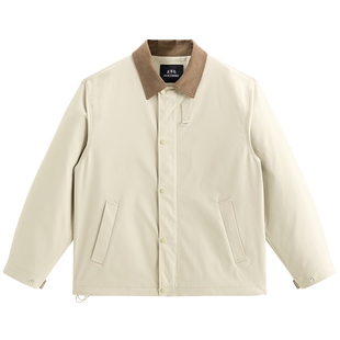 【商场同款】太平鸟男装高弹力巴恩风夹克新款拼接外套B2BCF3430