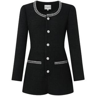 DIANA VEVINA秋季新款羊毛U型领设计小香连体裤