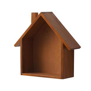 复古怀旧家居墙面玄关装饰品壁挂实木小房子装饰品置物架简约挂件