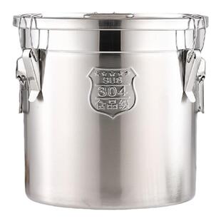 304不锈钢密封桶食品级30斤装米桶家用防虫防潮50斤密封罐发酵桶