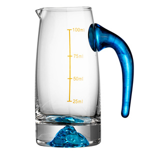 高档蓝山白酒杯套装家用中式一口杯子弹杯水晶玻璃分酒器杯架酒具