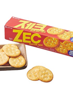 乐天韩国进口薄脆饼干ZEC