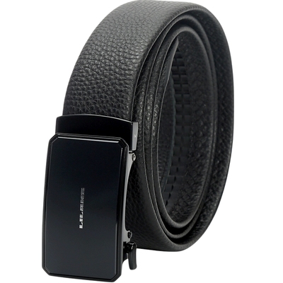 利郎礼盒装黑色头层牛皮皮带