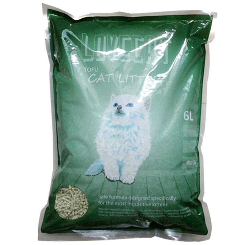 爱宠爱猫lovecat猫砂豆腐砂绿茶原味无尘结团天然植物除臭猫砂沙