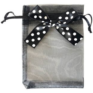 蝴蝶结抽绳束口纱袋喜糖喜蛋袋小礼品包装袋饰品口红袋伴手礼袋